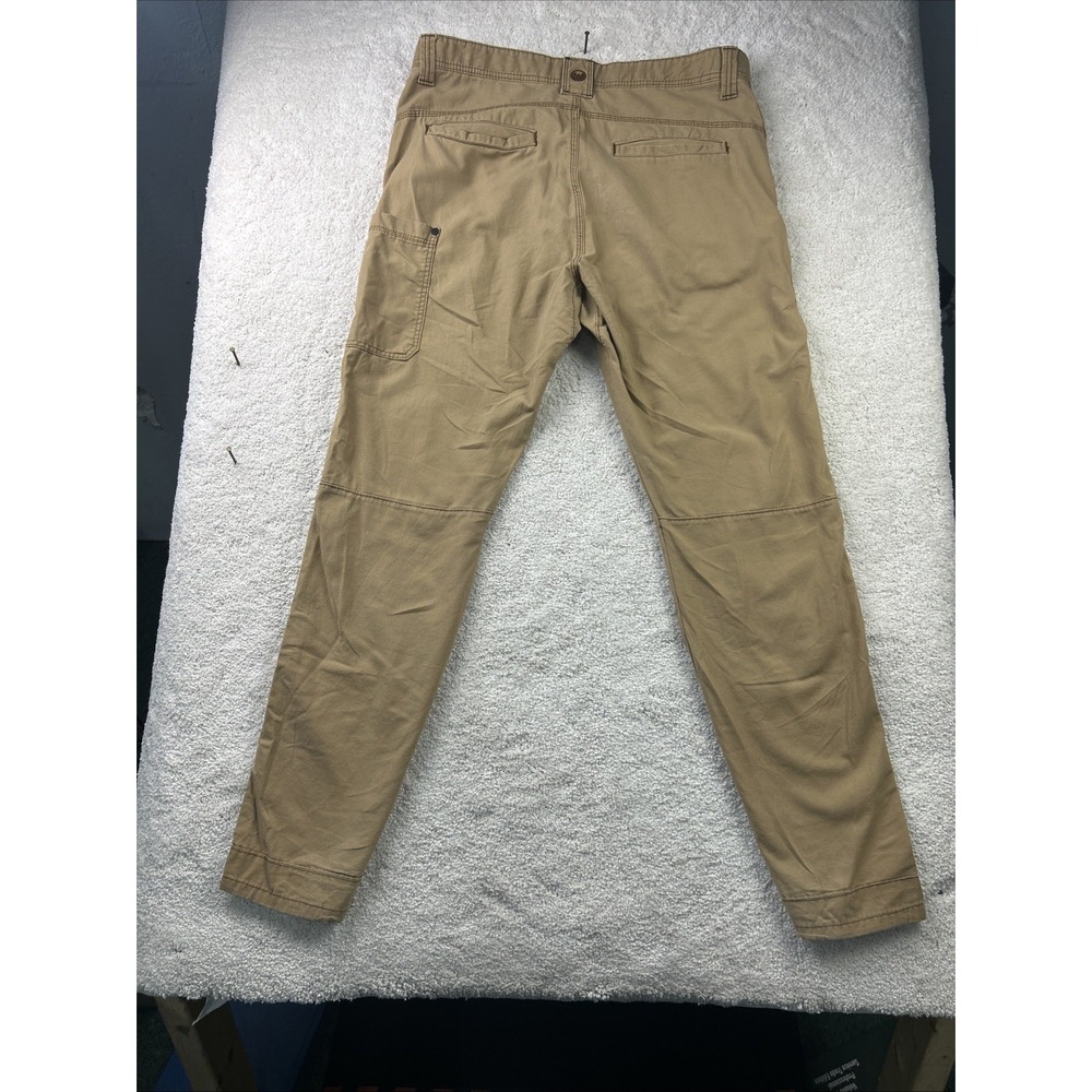 Wrangler Pants Mens 36x32 Tan Brown Cargo Stretch Nylon Outdoor Lightweight Gorp - Picture 11 of 14